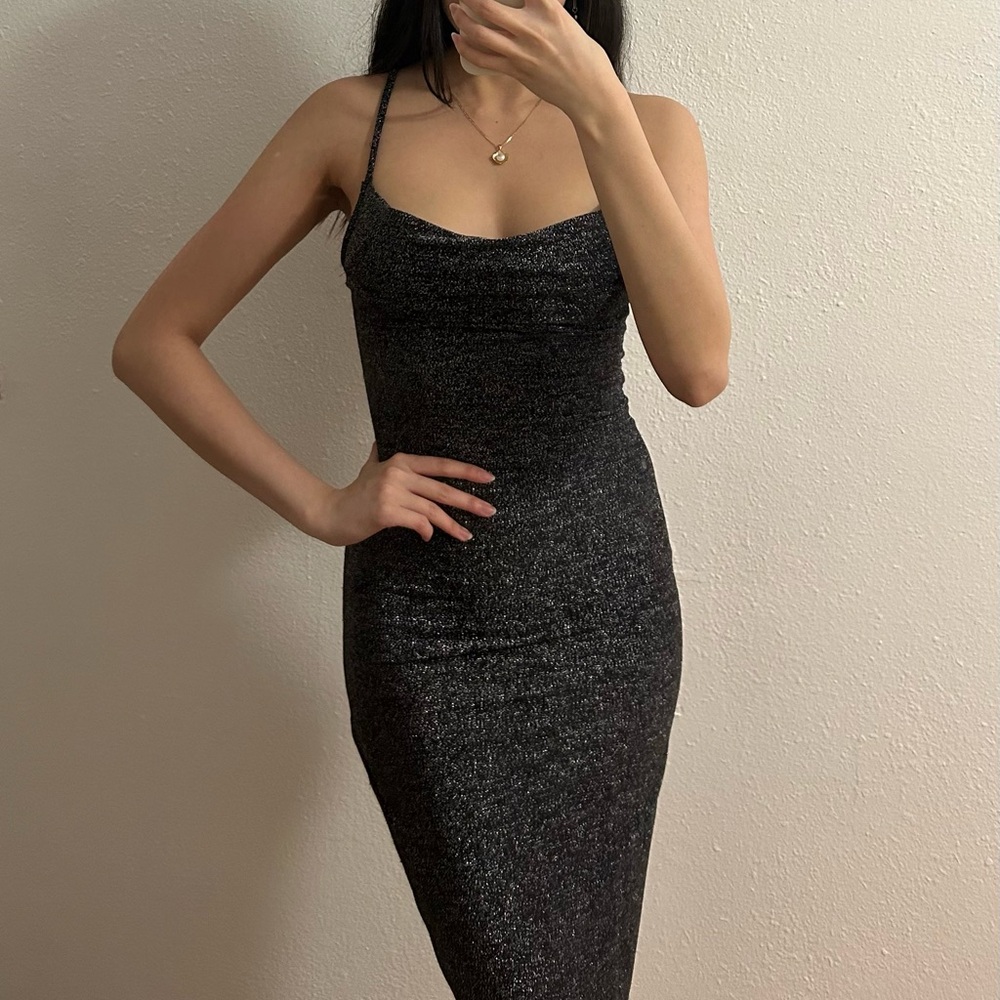 Black shimmer Dress